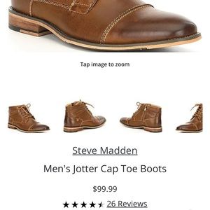 Steve Madden
Men's Jotter Cap Toe Boots